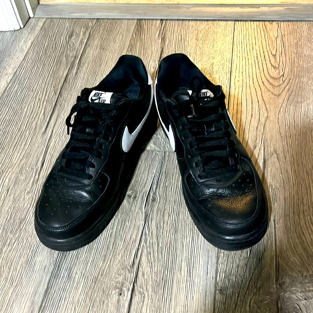 Black and white Airforce ones